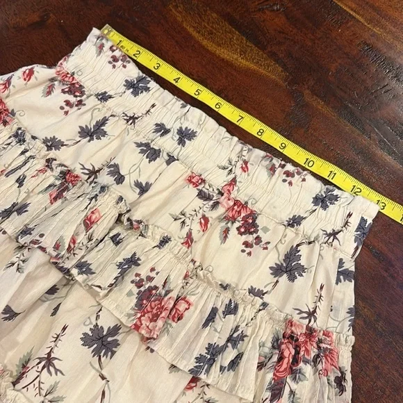LoveShackFancy Floral Ruffle Mini Skirt XS - Picture 9 of 10